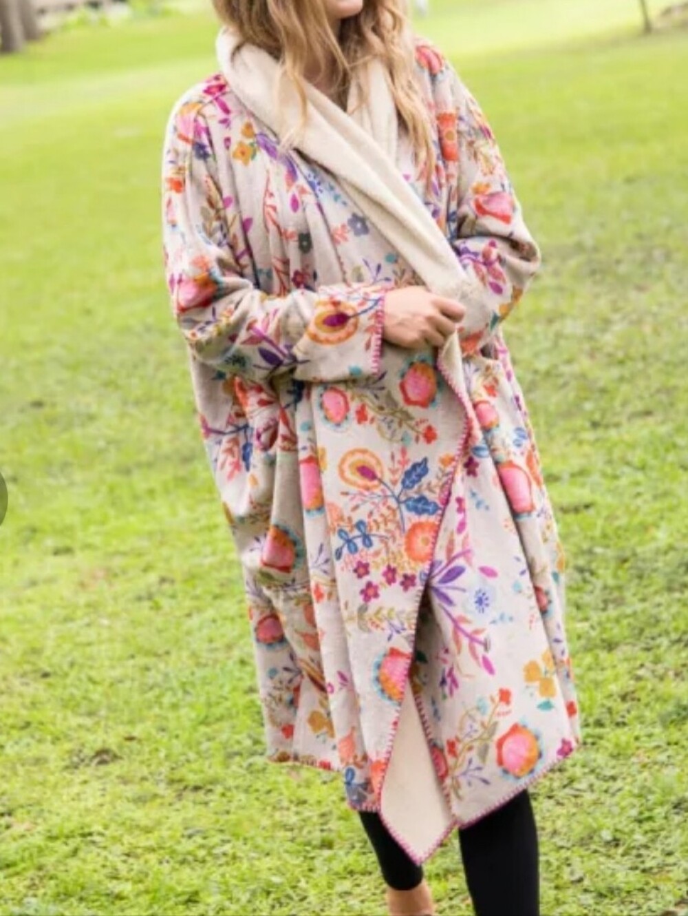 Natural Life  Blanket Kimono